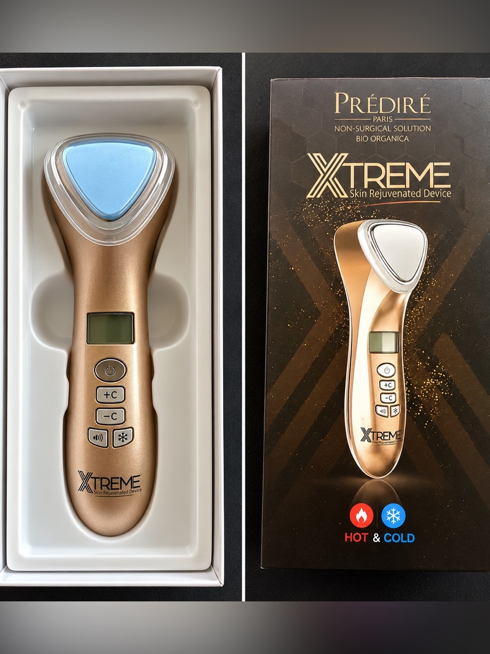 Prédiré Paris XTREME Hot Cold Facial Skincare Beauty Device D002 NEW